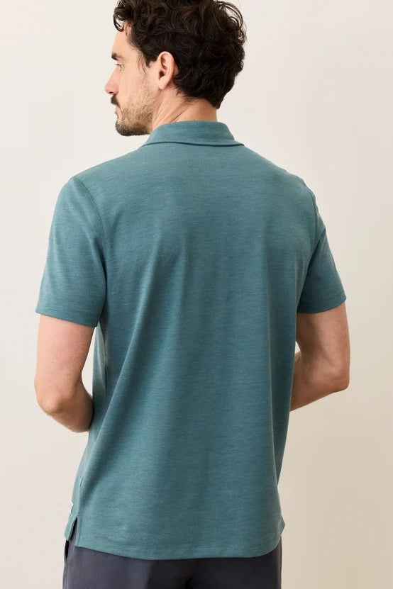 Wholesale,Marine Layer, Marine Layer Green Multi Striped Air Polo, Green, Large-46-TagL