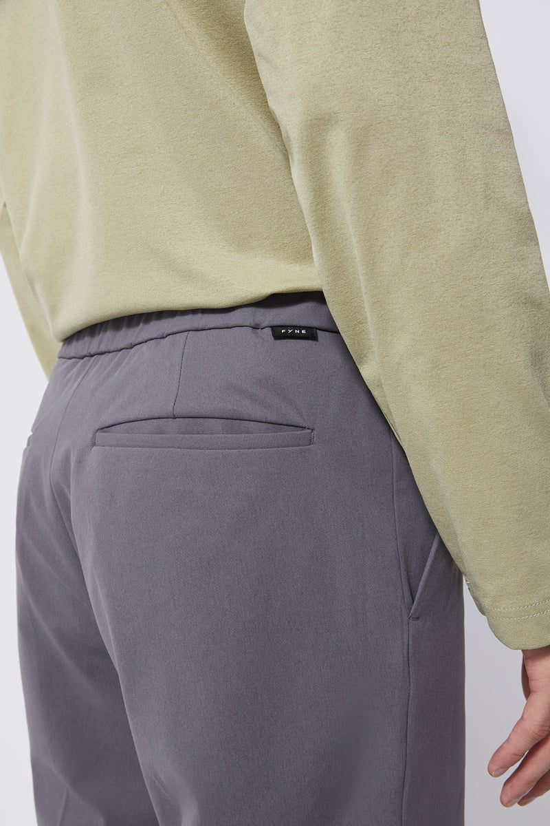 Direct From Brand,FYNE, FYNE Grey Hidden Drawstring Performance Water Repellent Pants, Grey, 30W-28L-TagM