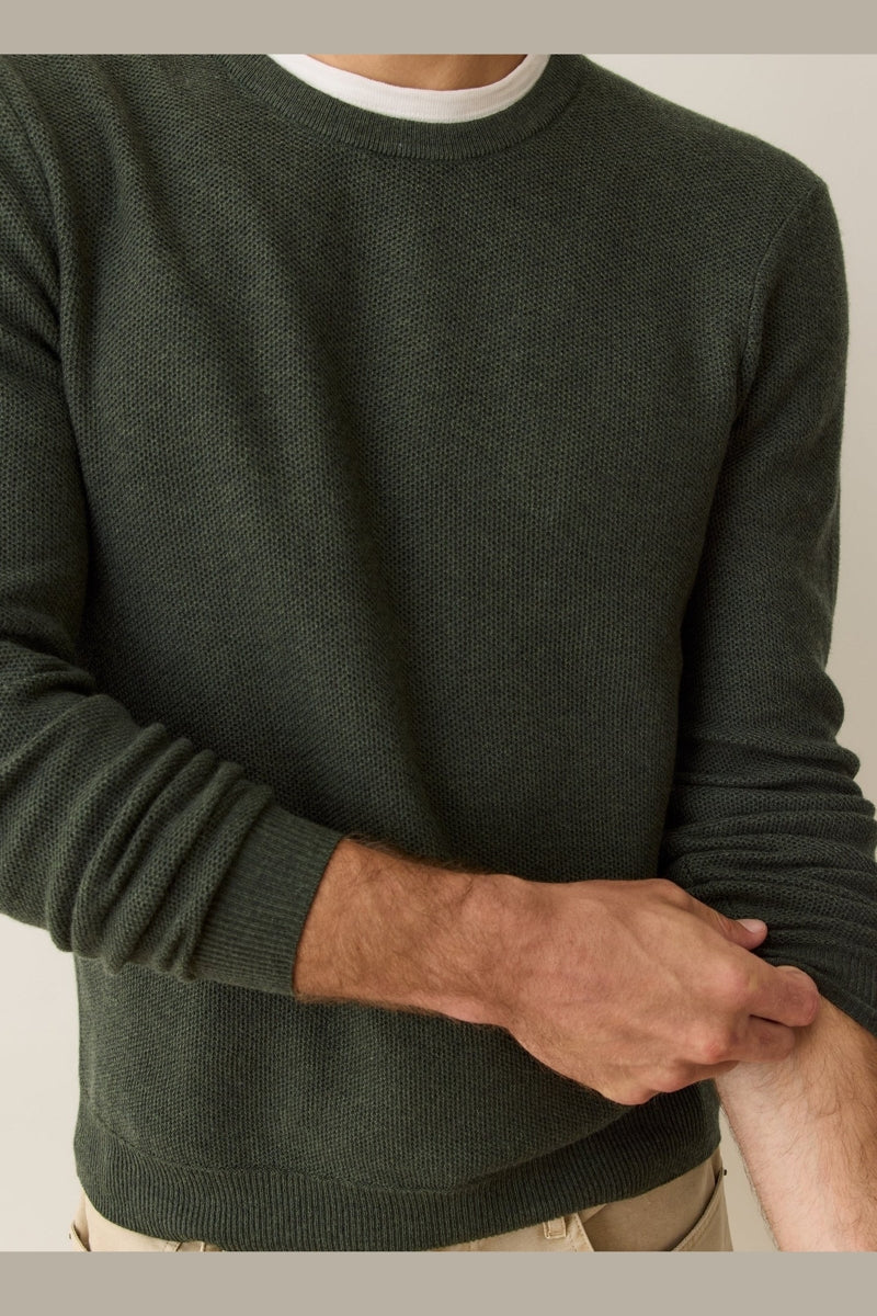 Wholesale,Marine Layer, Marine Layer Olive Green Crewneck Sweater, Green, Small-38-TagSMedium-41-TagMLarge-45-TagLExtra Large-48-TagXLExtra Extra Large-50-TagXXL