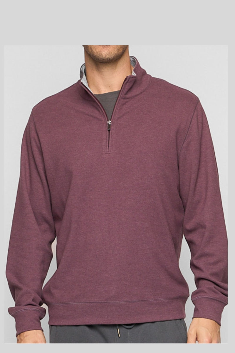 Wholesale,Fundamental Coast, Fundamental Coast Wine Soft Qtr Zip, Purple, Large-48-TagL