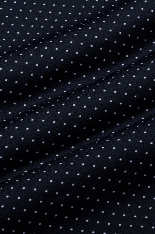 Wholesale,Mizzen + Main, Mizzen + Main Navy Dot Print No-Tuck Trim Shirt, Blue, Small-41-TagSMedium-43-TagMLarge-46-TagLExtra Extra Large-52-TagXXLExtra Large-49-TagXL