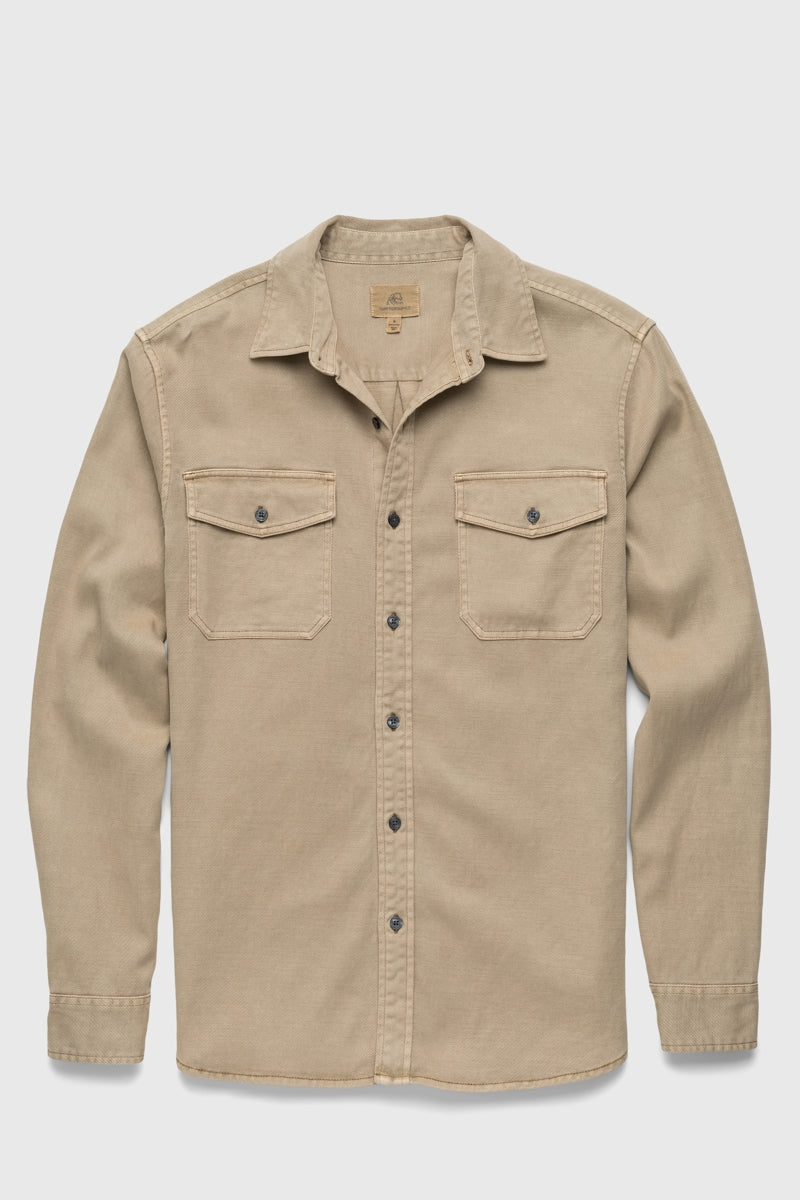 Wholesale,Surfside Supply, Surfside Supply Tan Garment Dye Overshirt, Tan, Large-44-TagL