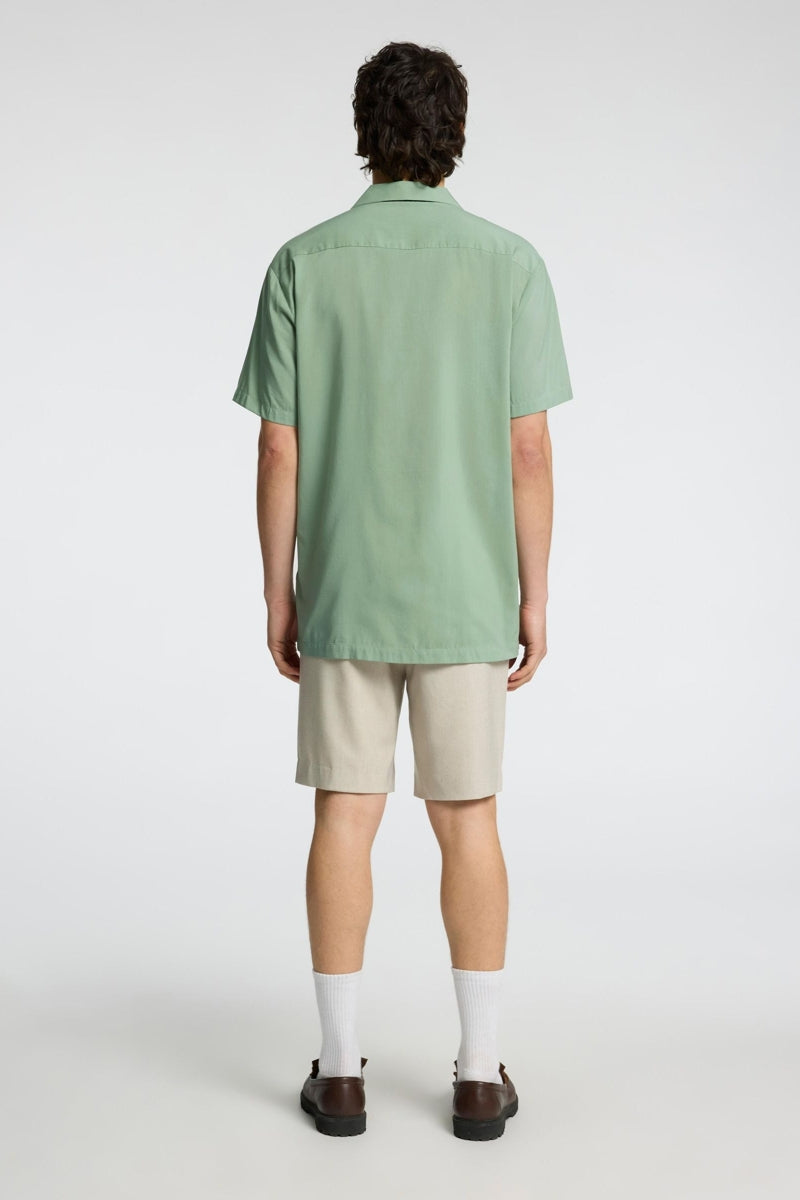 Wholesale,Selected Homme, Selected Homme Iceberg Green Cuban Collar Shirt, Green, Small-42-TagSMedium-44-TagMLarge-46-TagLExtra Large-48-TagXLExtra Extra Large-51-TagXXL