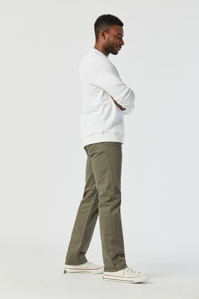 Mavi Dusty Olive Twill Straight Leg Pants