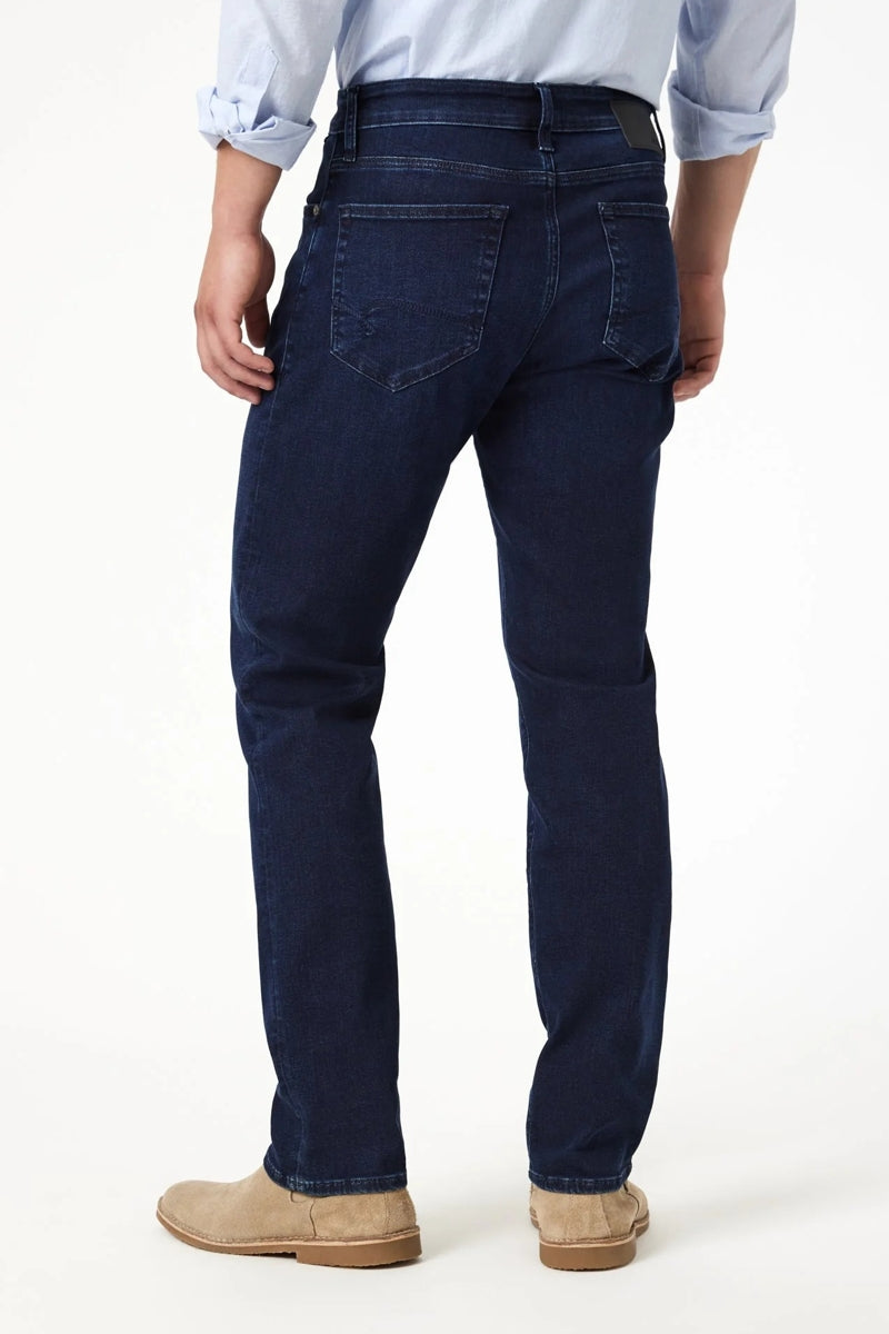 Wholesale,Mavi, Mavi Midnight Brushed Supermove Zach Straight Leg Jeans, Blue, 33W-34L-Tag33