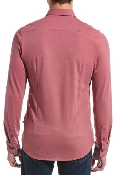Other,Ted Baker, Ted Baker Pink Rigby Pique Shirt, Pink, Medium-42-TagM