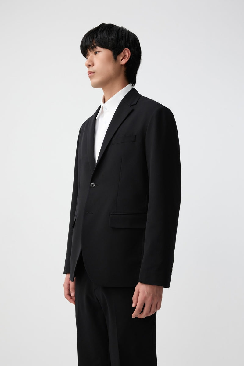 Direct From Brand,FYNE, FYNE Black Four-way Stretch Performance Blazer, Black, Large-43-TagL