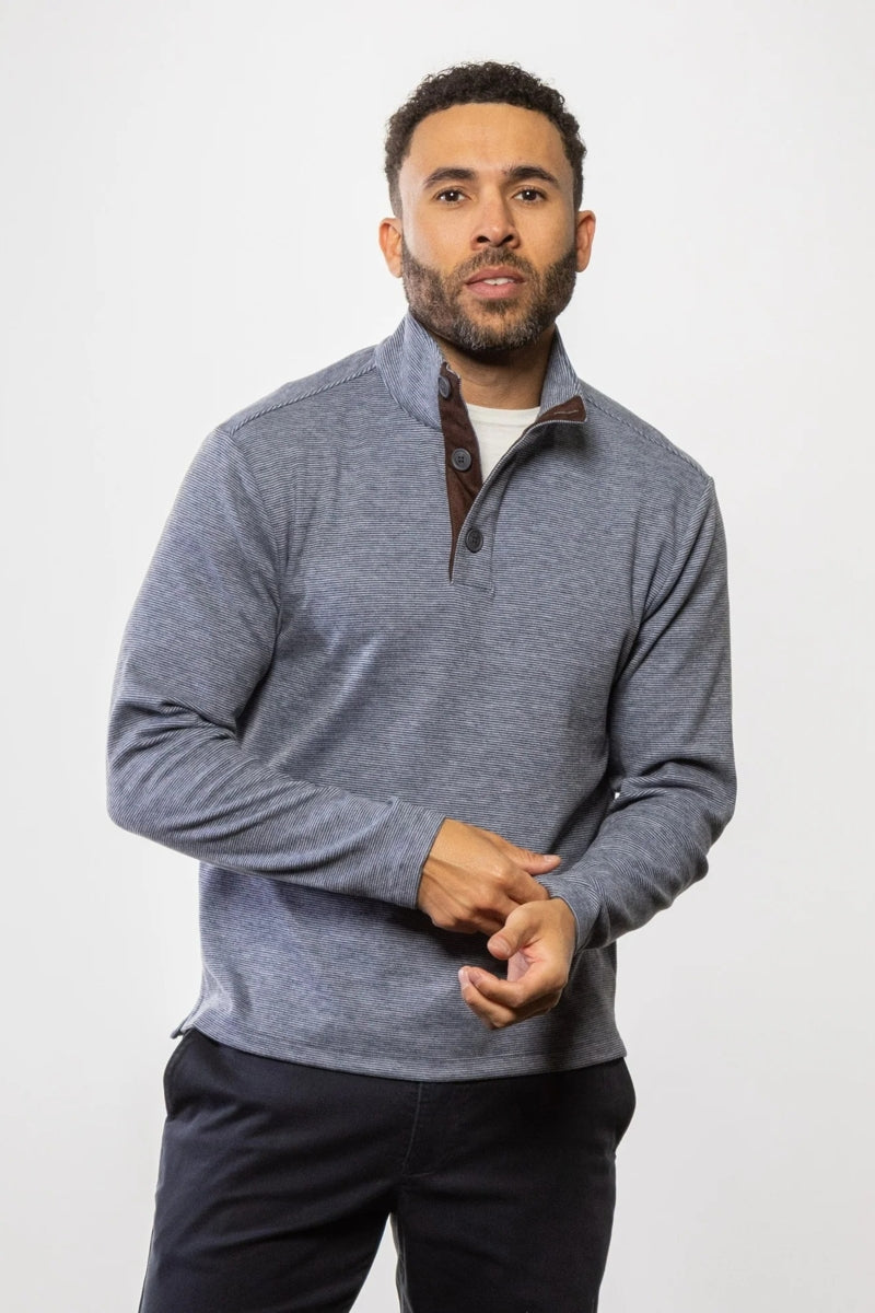 Wholesale,Mason Cruz, Mason Cruz Blue Micro Stripe Mockneck Pullover, Blue, Small-44-TagSMedium-46-TagMLarge-48-TagLExtra Large-50-TagXLExtra Extra Large-53-TagXXL