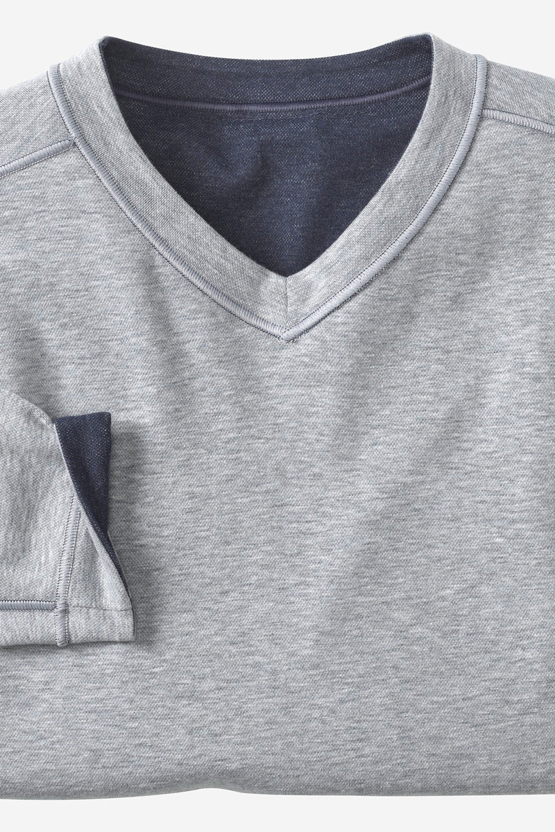Wholesale,Johnston & Murphy, Johnston & Murphy Navy Reversible V-neck Sweatshirt, Blue, Extra Large-50-TagXL