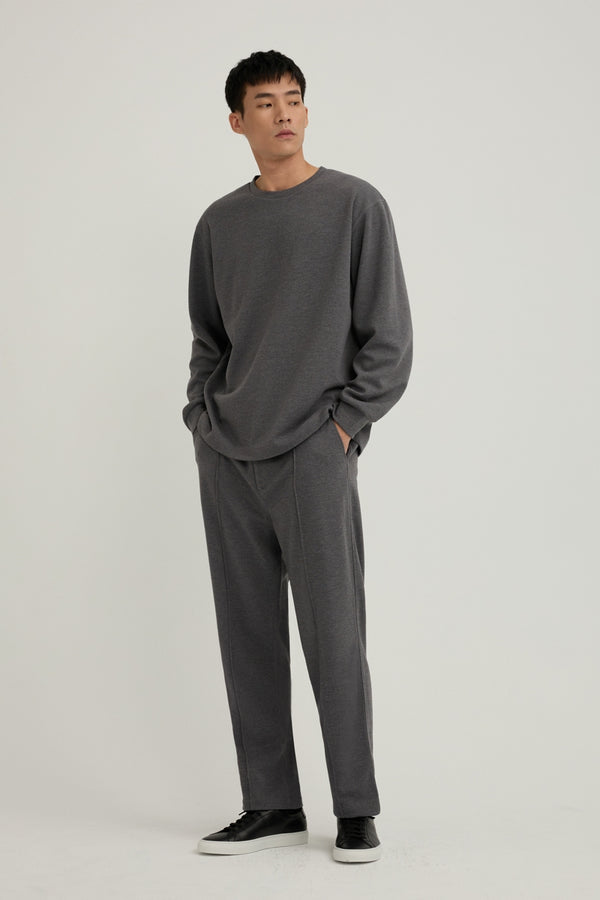 FYNE Grey Temperature Control Pleated Sweatpants