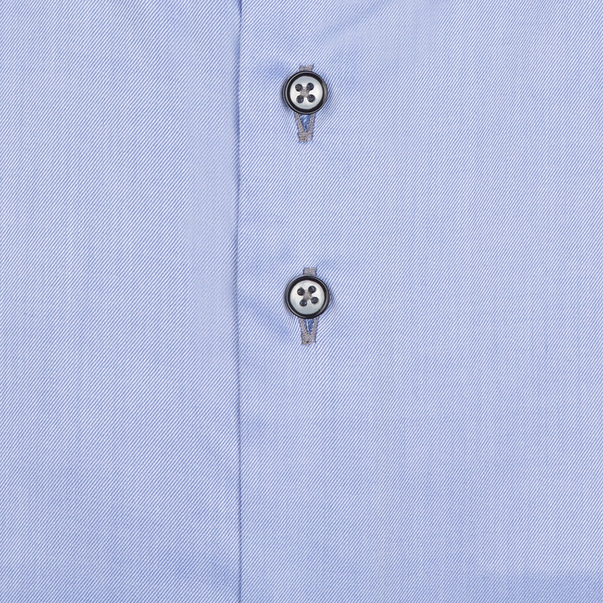 Brand Partner,R2 Amsterdam, R2 Amsterdam Light Blue Shiny Long Sleeve Button Up Shirt, Blue, Extra Large-50-TagXL