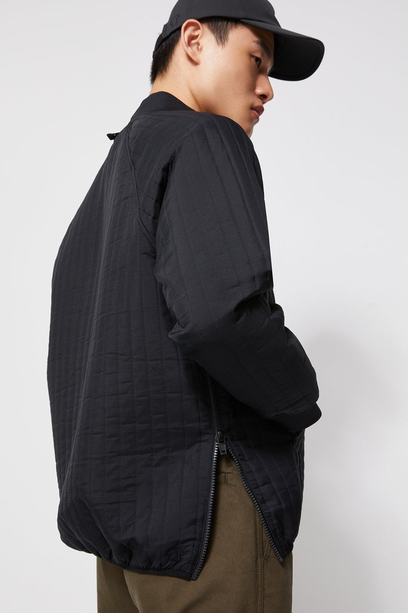 Direct From Brand,FYNE, FYNE Black Water-proof Liner Half-zip Jacket, Black, Large-46-TagLMedium-44-TagM