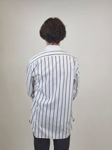 Ralph Lauren White Striped Formal Tuxedo Shirt