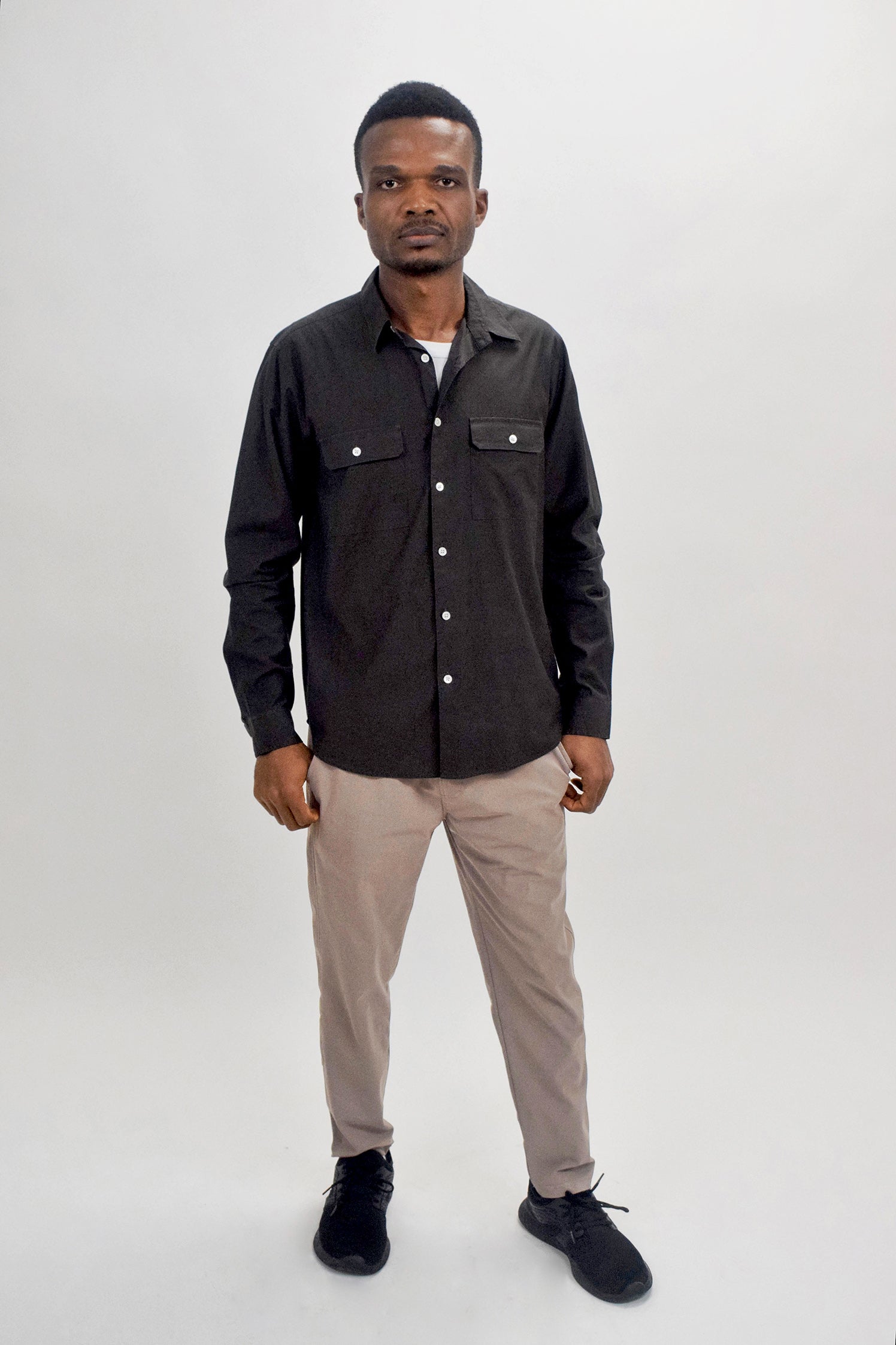 The RealReal,Theory, Theory Brown Slim Fit Button-Up Shirt, Brown, Medium-44-TagM