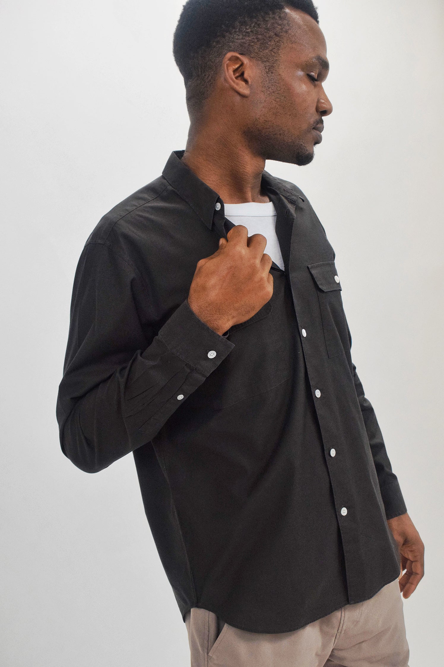 The RealReal,Theory, Theory Brown Slim Fit Button-Up Shirt, Brown, Medium-44-TagM