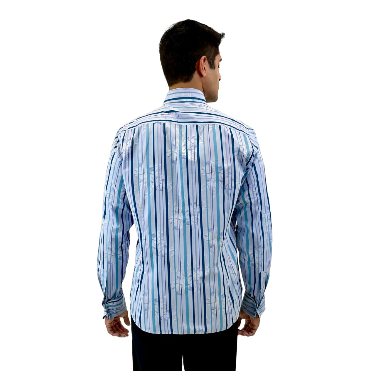 The RealReal,Ted Baker, Ted Baker Blue Striped Button Up Shirt, Blue, Large-45-TagLSmall-40-TagS