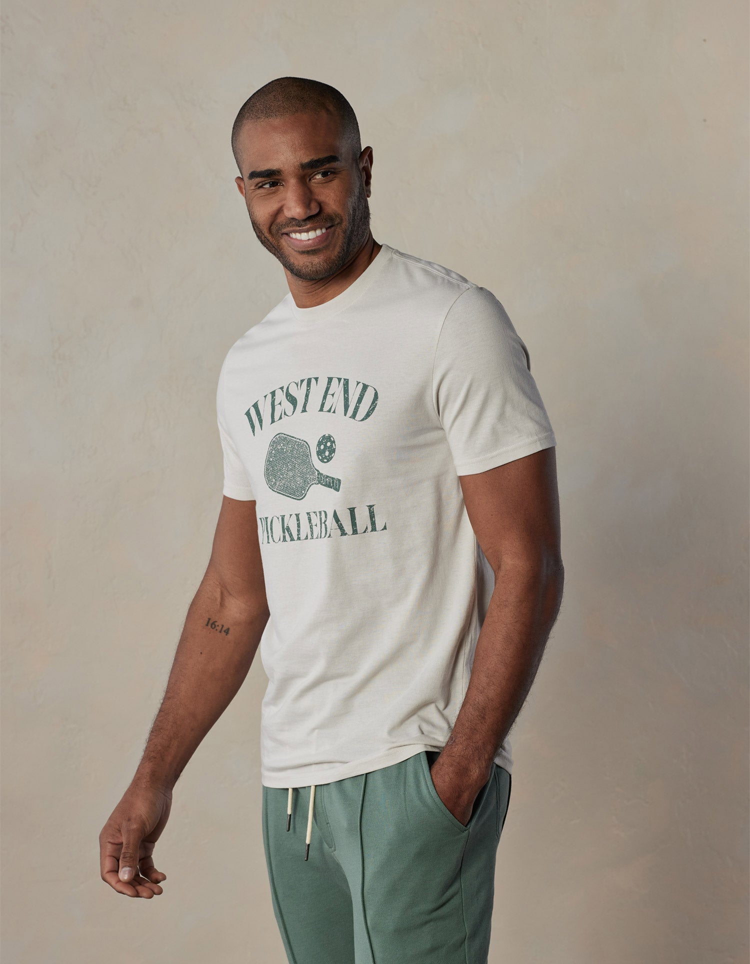 Wholesale,The Normal Brand, The Normal Brand Sand West End Pickleball Tee, Tan, Extra Large-46-TagXL