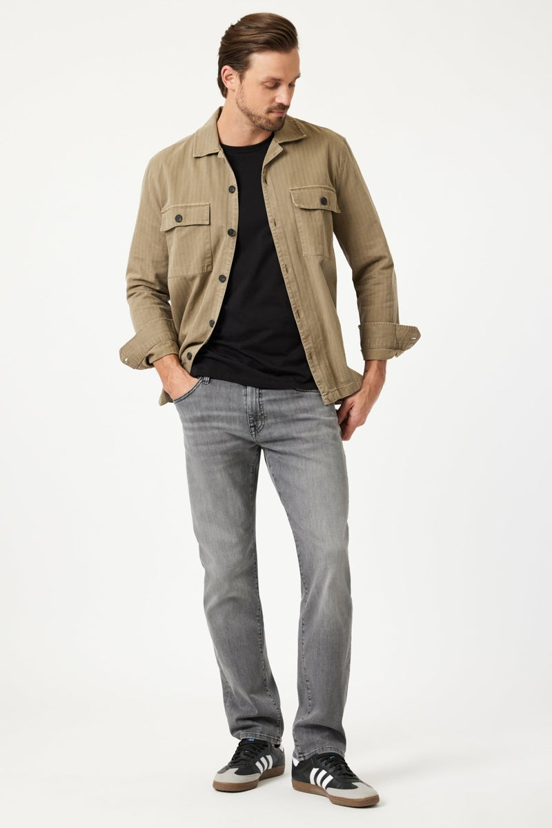 Wholesale,Mavi, Mavi Grey Mid Smoke Brushed Zach Straight Leg Jeans, Grey, 32W-30L-Tag32