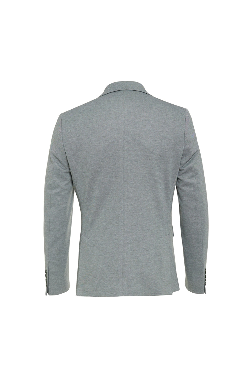 Wholesale,Luchiano Visconti, Luchiano Visconti Grey Knit Pique Performance Blazer, Grey, Small-36-Tag36Small-38-Tag38Medium-40-Tag40Large-44-Tag44Extra Large-46-Tag46