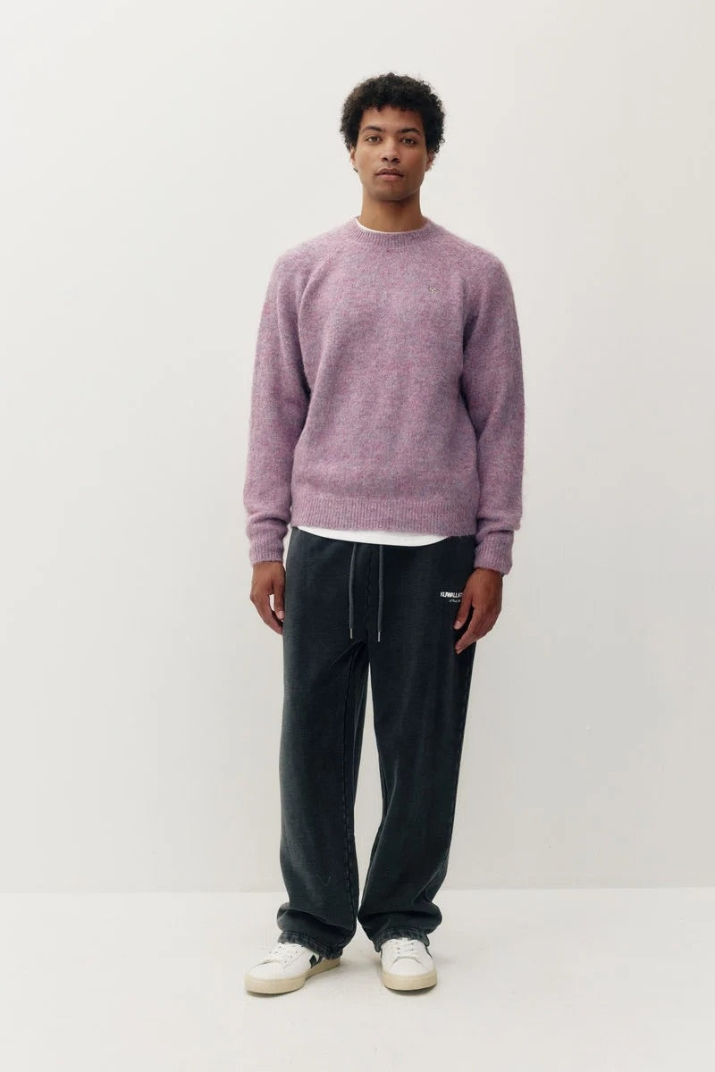 Wholesale,Kuwalla Tee, Kuwalla Tee Lilac Furry Brushed Knit Crew Sweater, Purple, Medium-44-TagMLarge-46-TagLExtra Large-48-TagXLExtra Extra Large-50-TagXXL