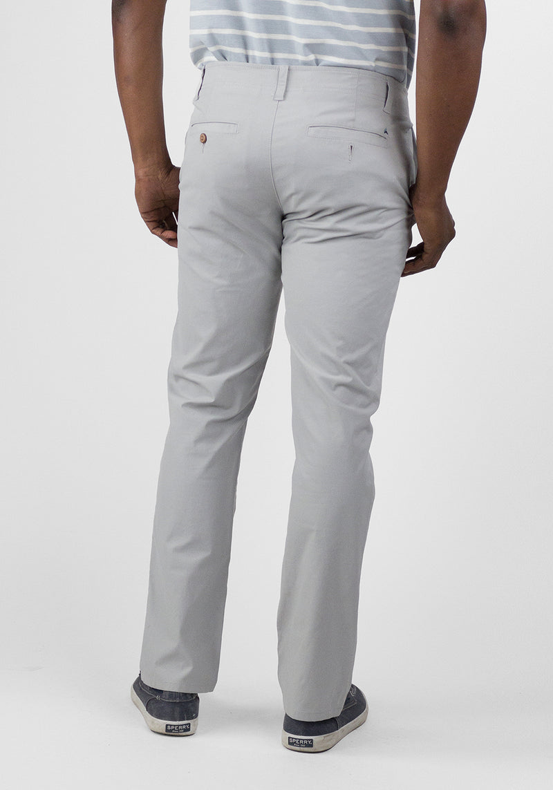 Tailor Vintage Light Grey Airotec Slim Fit Cotton/Nylon Chino Pant