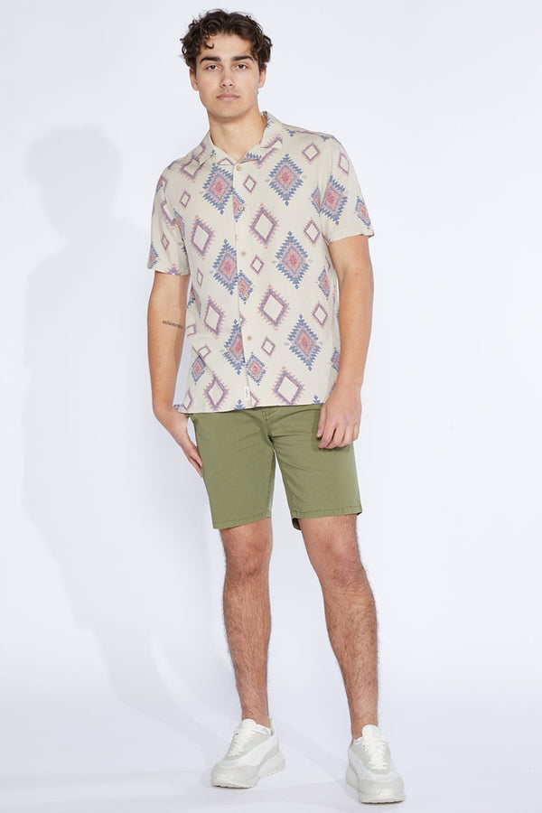 Civil Society Light Olive Stretch Ripstop 8" Shorts