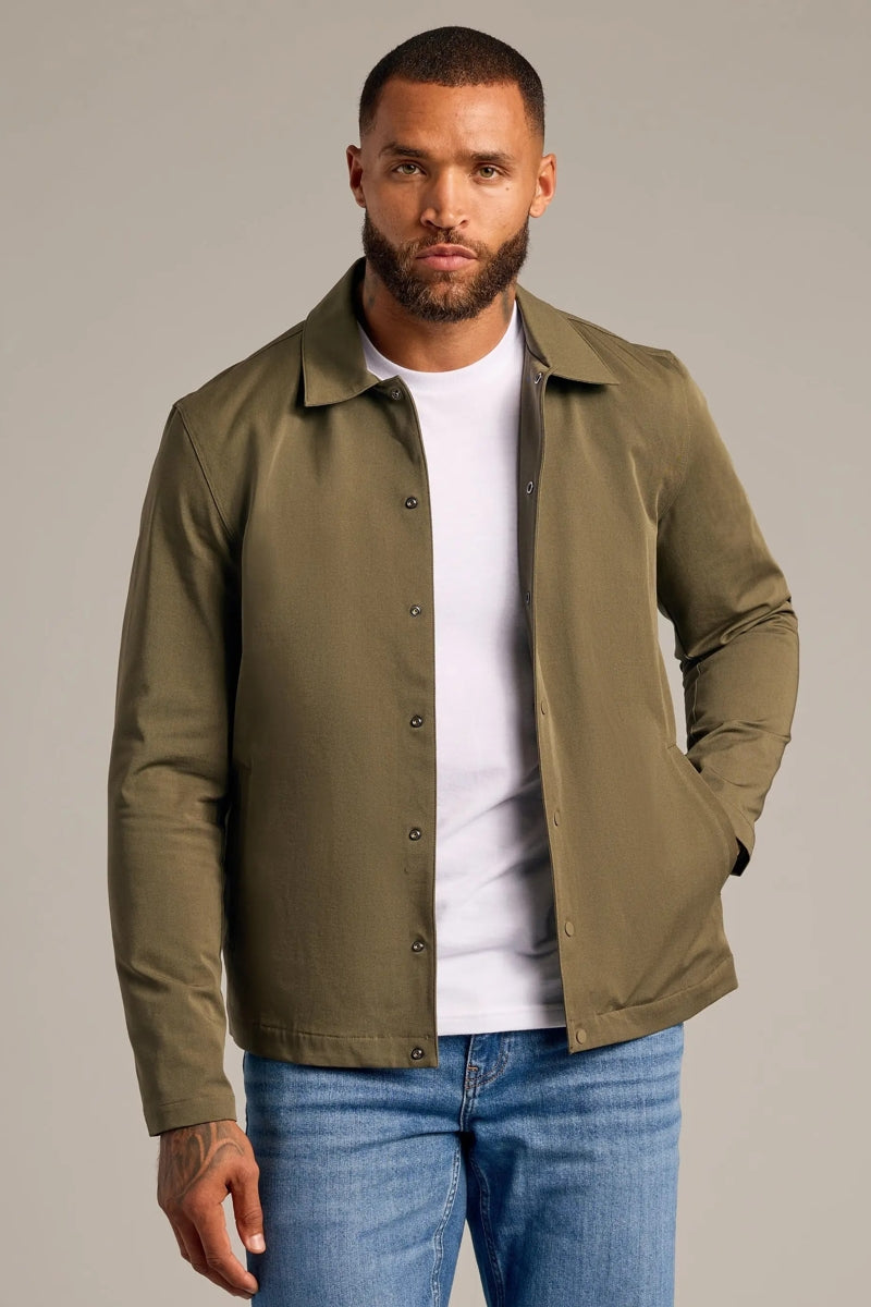 Faire,True Classic, True Classic Military Green Added Stretch Twill Jacket, Green, Extra Large-48-TagXL