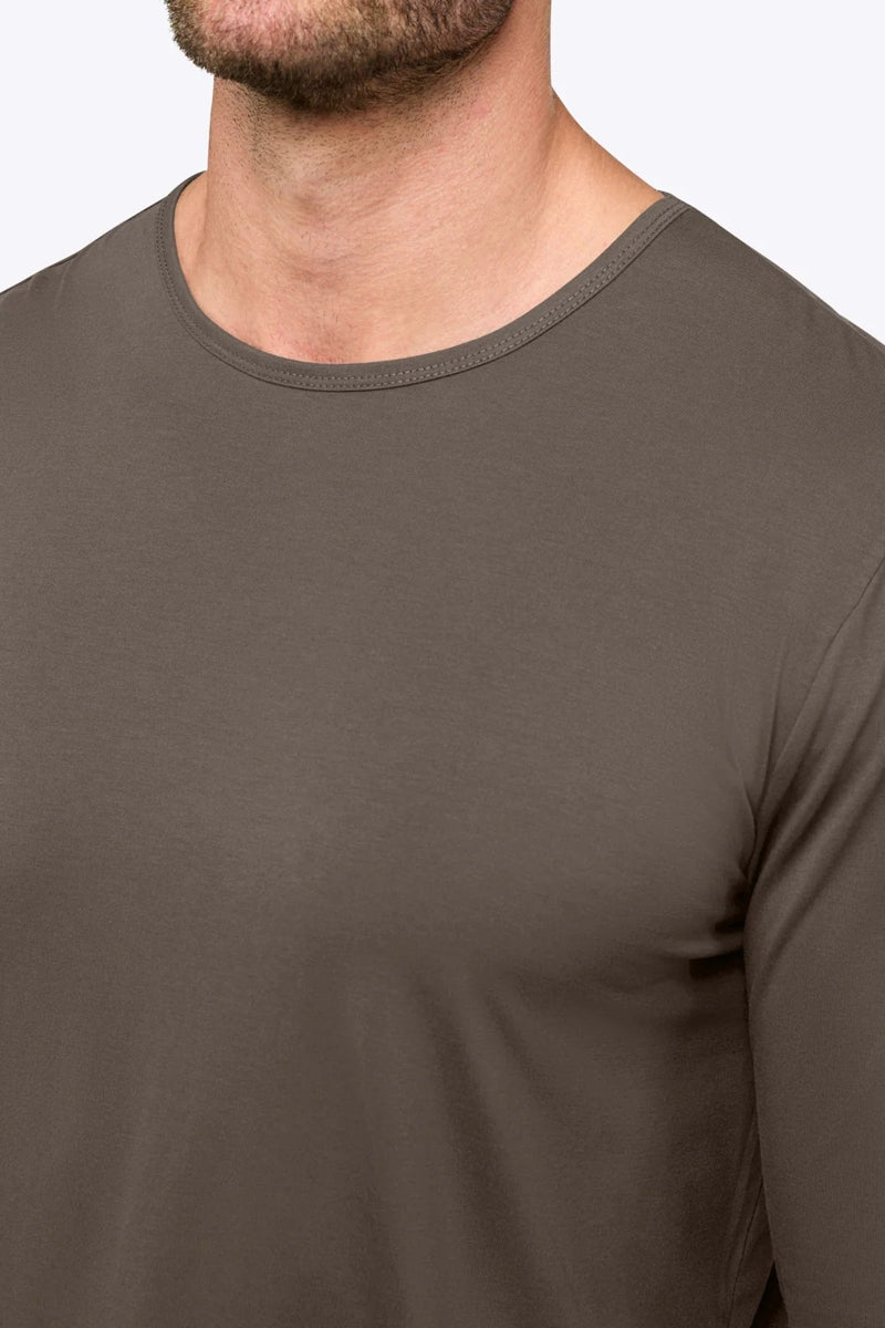 Wholesale,CUTS, CUTS Dark Olive Curve-Hem Buttery Soft Tee, Green, Small-39-TagSMedium-41-TagMLarge-43-TagLExtra Large-45-TagXLExtra Extra Large-47-TagXXL