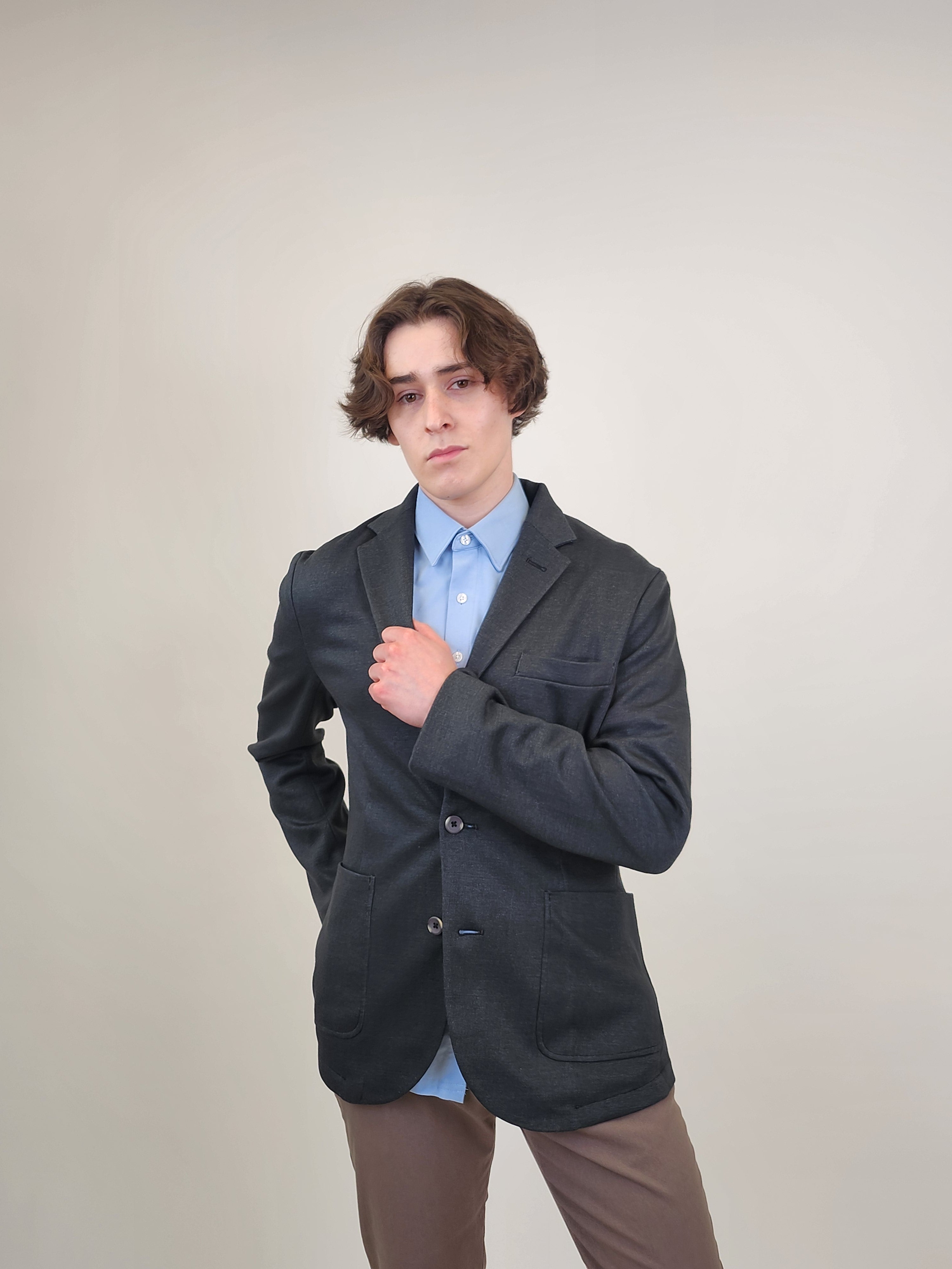 Wholesale,Nicoby Age of Wisdom, Nicoby Age of Wisdom Black Knit Blazer, Black, Medium-42-TagMLarge-44-TagLExtra Large-46-TagXLExtra Extra Large-48-TagXXL