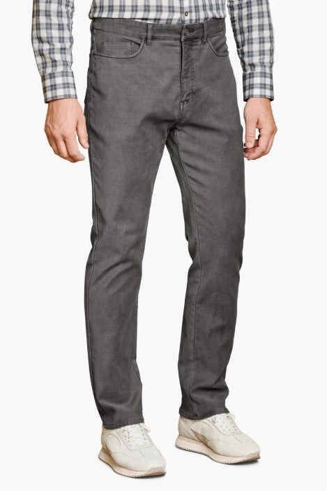 Johnston & Murphy Grey XC Flex Four-way Stretch Straight Leg Pants