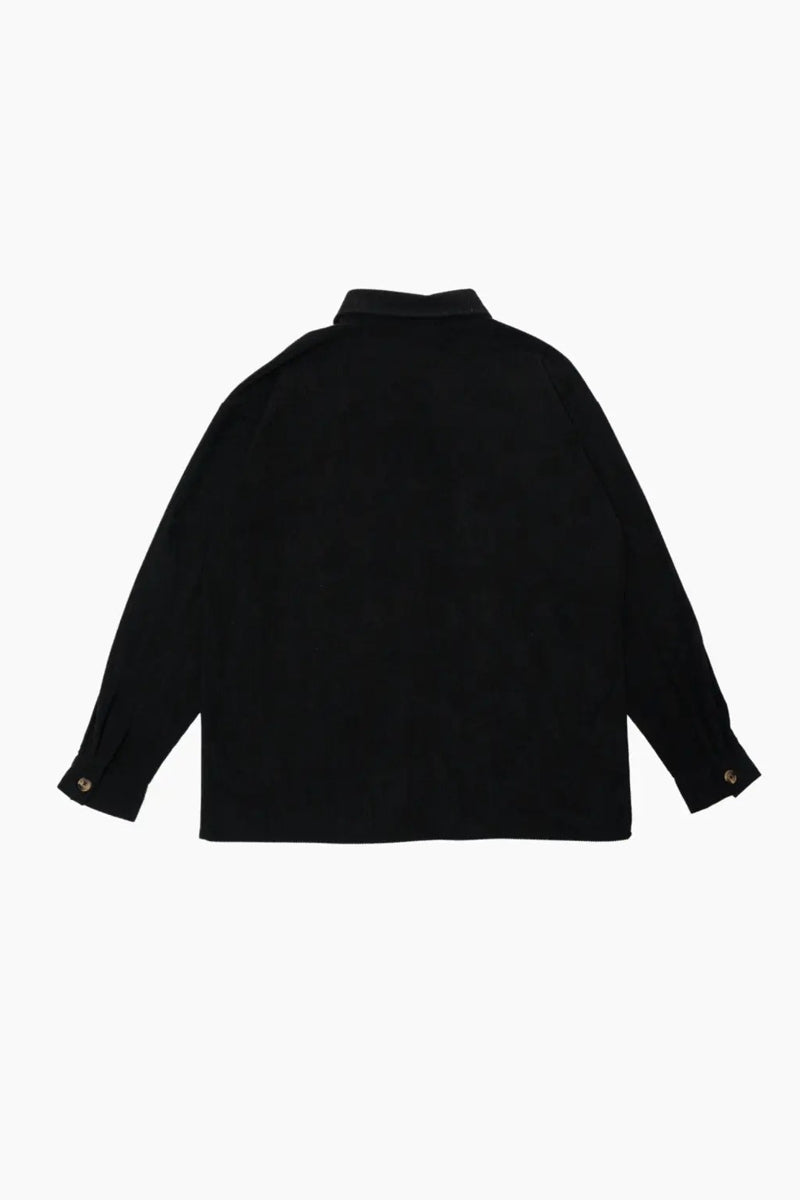 Faire,Common Market, Common Market Black Corduroy Overshirt, Black, Medium-46-TagS