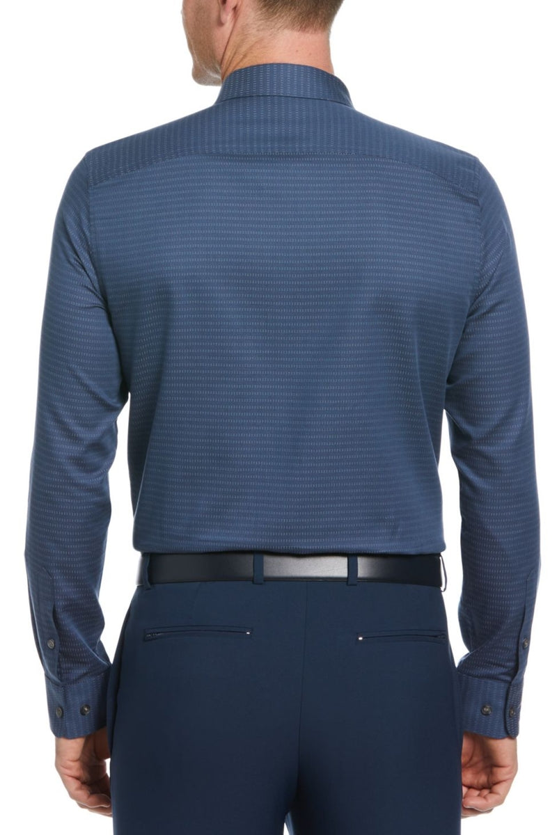 Wholesale,Perry Ellis, Perry Ellis BlueTextured Dobby Button-down Shirt, Blue, Large-47-TagLExtra Large-50-TagXL