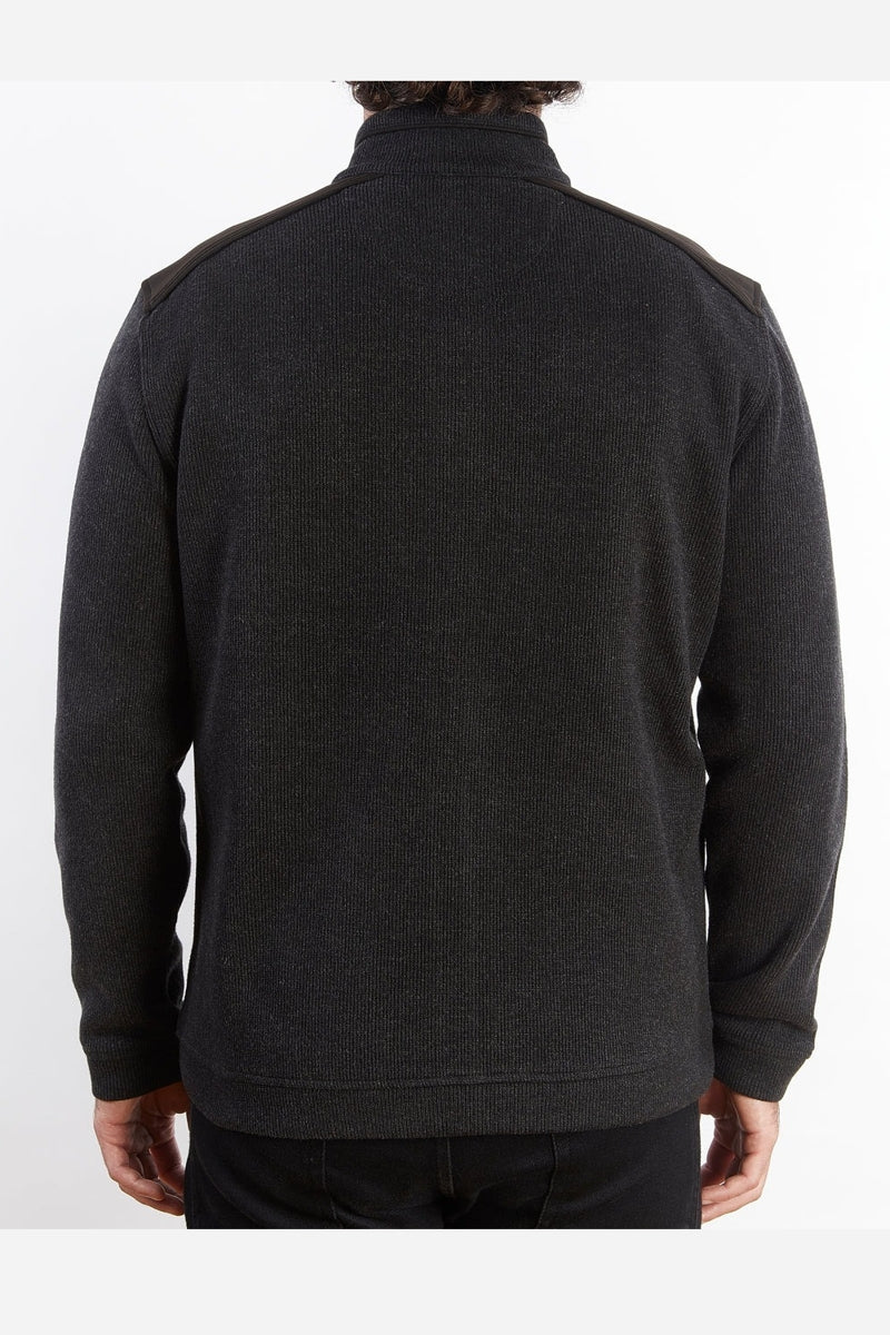 Wholesale,Nicoby Age of Wisdom, Nicoby Age of Wisdom Charcoal Heathered Rib Suede Trim Jacket, Grey, Large-47-TagL