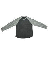 Nicoby Age of Wisdom Charcoal Fuzzy Raglan Shirt