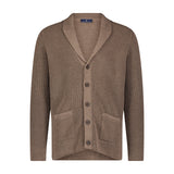 Luchiano Visconti Tan Shawl Collar Cardigan