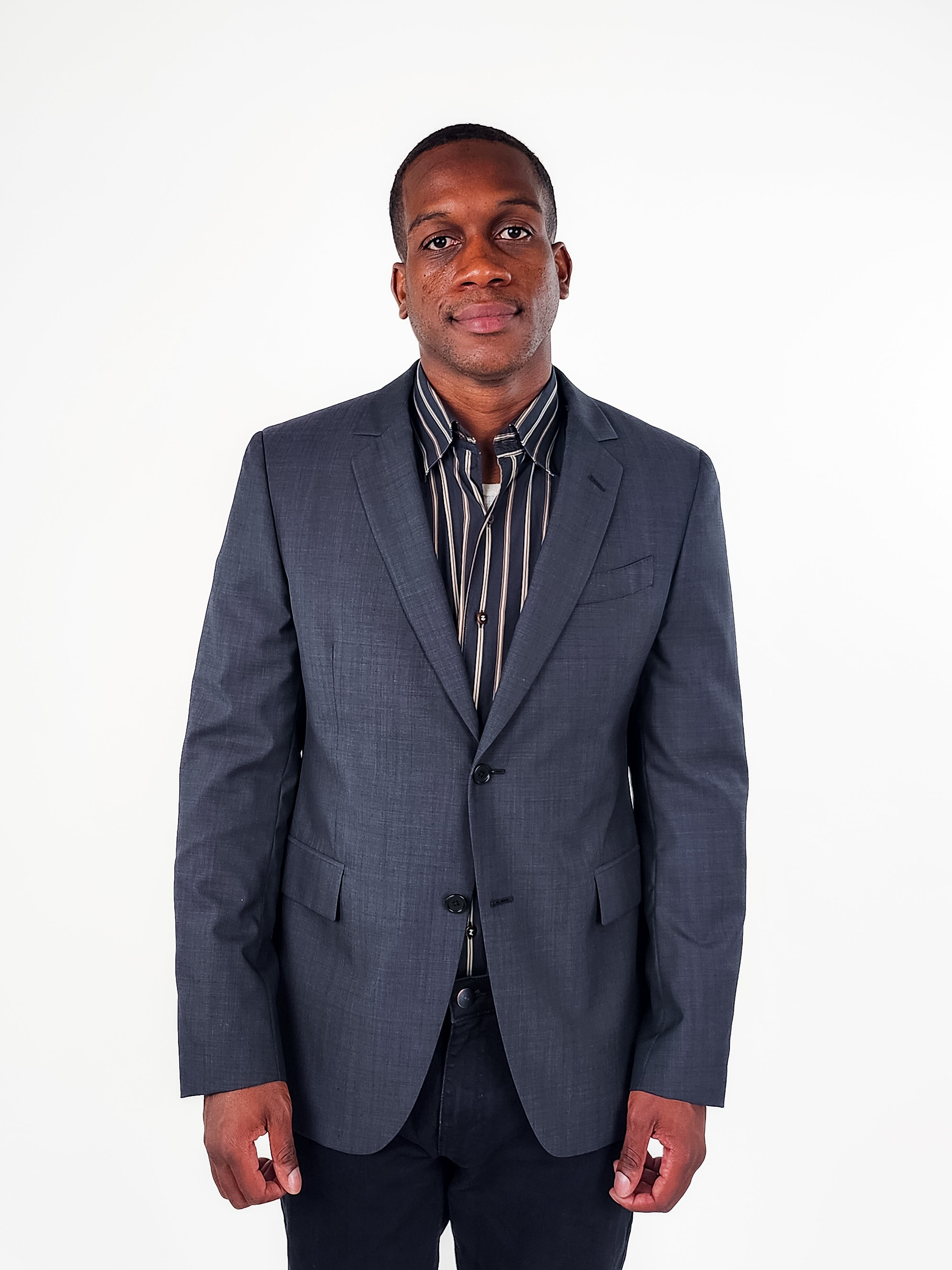 Other,John Varvatos, John Varvatos Dark Grey 2 Button double Vent Blazer, Grey, Medium-44-Tag52