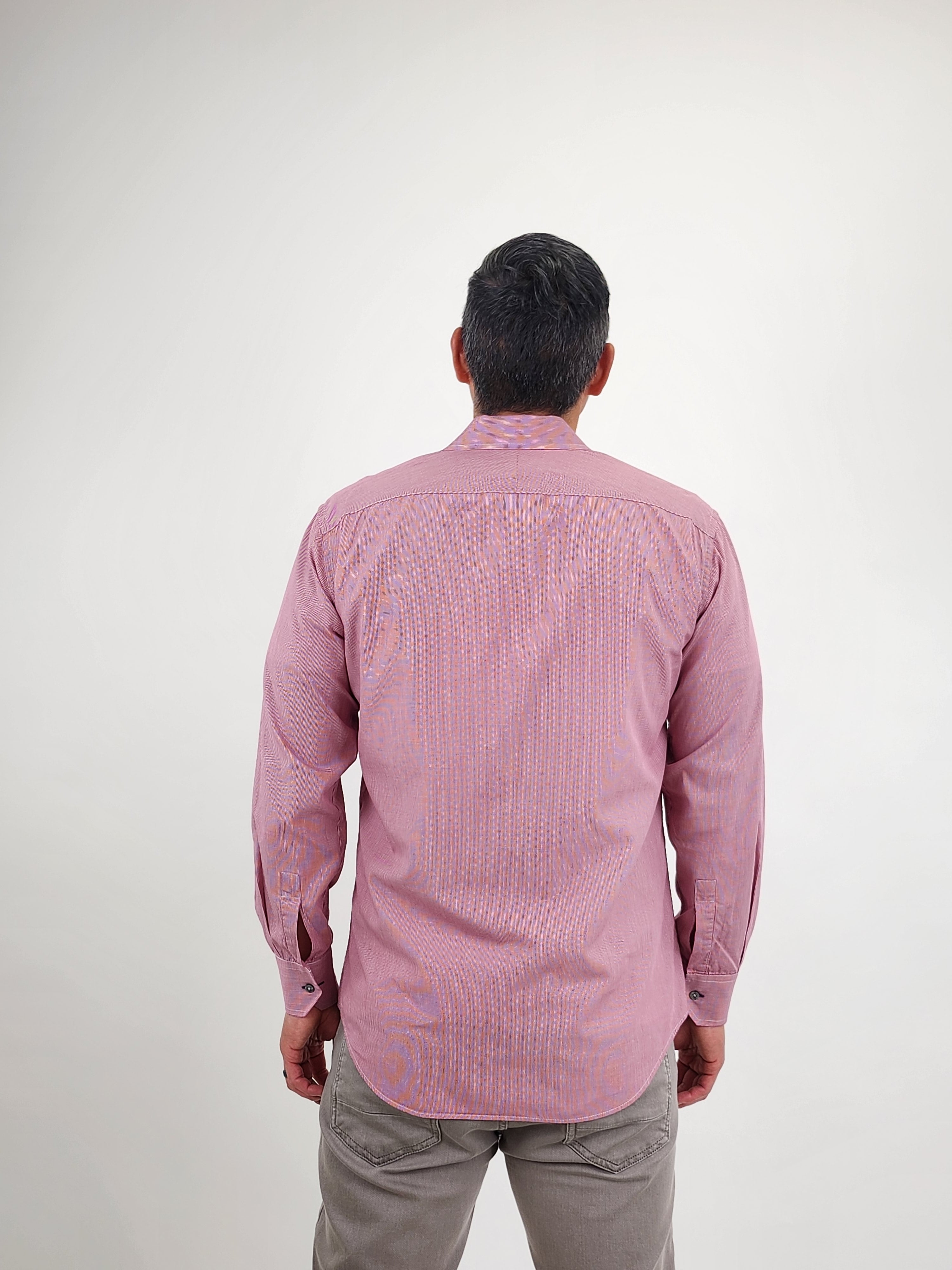 The RealReal,Paul Smith, Paul Smith Red Micro Check Print Button Up Shirt, Red, Large-45-TagL