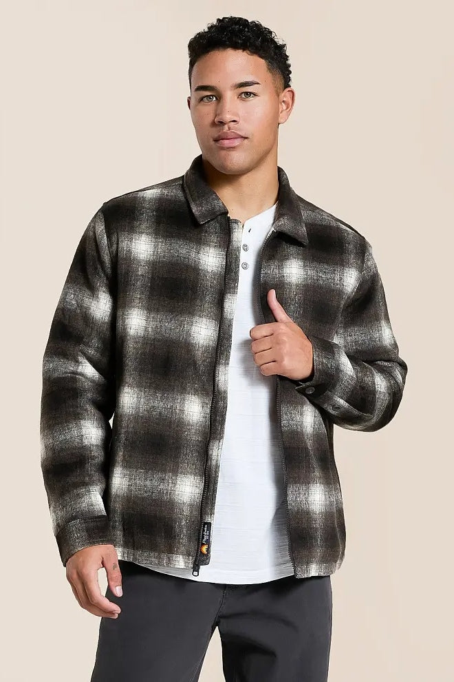 Wholesale,Flag & Anthem, Flag & Anthem Grey/White Plaid Jacket, Grey, Small-42-TagS
