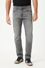 Mavi Grey Mid Smoke Brushed Straight Leg Jeans