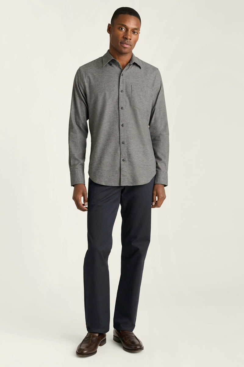 Wholesale,Bonobos, Bonobos Dark Grey Dobby Houndstooth Flannel Slim Fit Shirt, Grey, Small-40-TagS