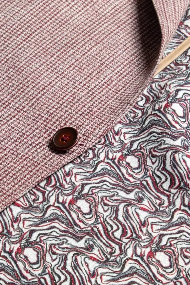 Wholesale,Eight X, Eight X Brown Houndstooth Patterned Blazer, Brown, Large-42-Tag42Large-44-Tag44Extra Large-46-Tag46Extra Extra Large-48-Tag48Extra Extra Large-50-Tag50