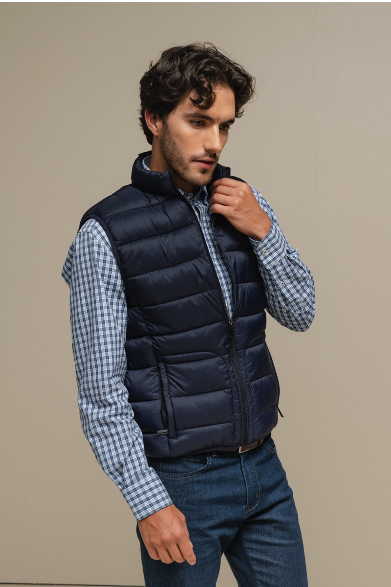Faire,SMF, SMF Navy Padded Vest, Blue, Medium-43-TagL