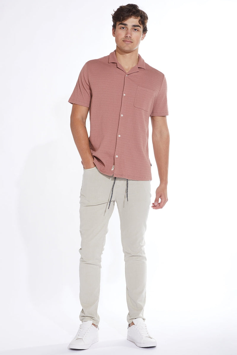 Wholesale,Civil Society, Civil Society Light Brown Matelassé Knit Textured Shirt, Brown, Medium-42-TagM
