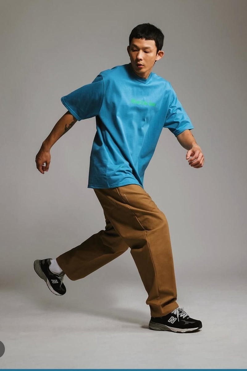 Direct From Brand,HUTCH ASAP, HUTCH Khaki Straight Leg Baggy Chino Pants, Tan, 34W-27L-TagL