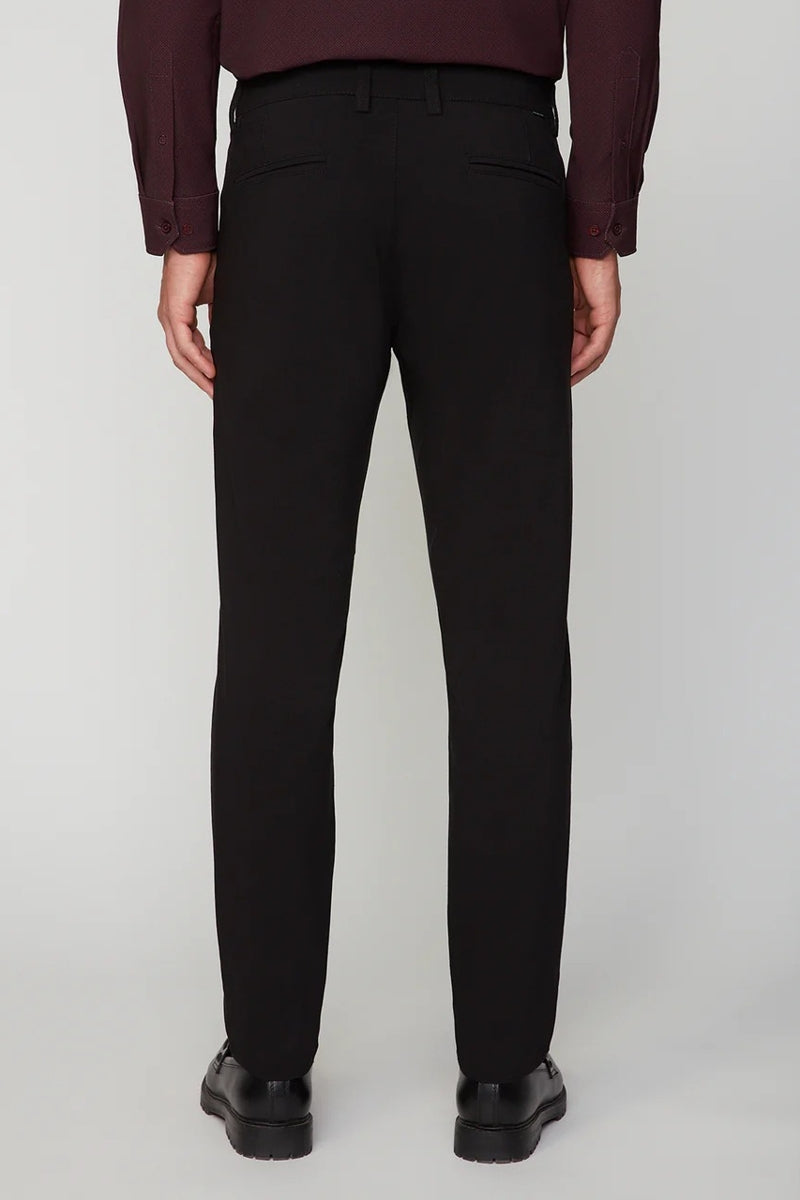 Wholesale,Projek Raw, Projek Raw Black Classic Fit Stretch Chino, Black, 32W-31L-Tag32