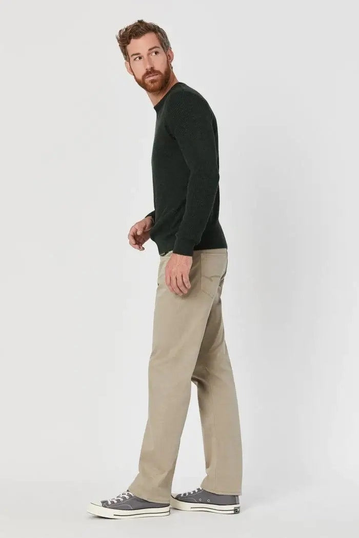 Mavi Beige Twill Relaxed Straight Leg Pants