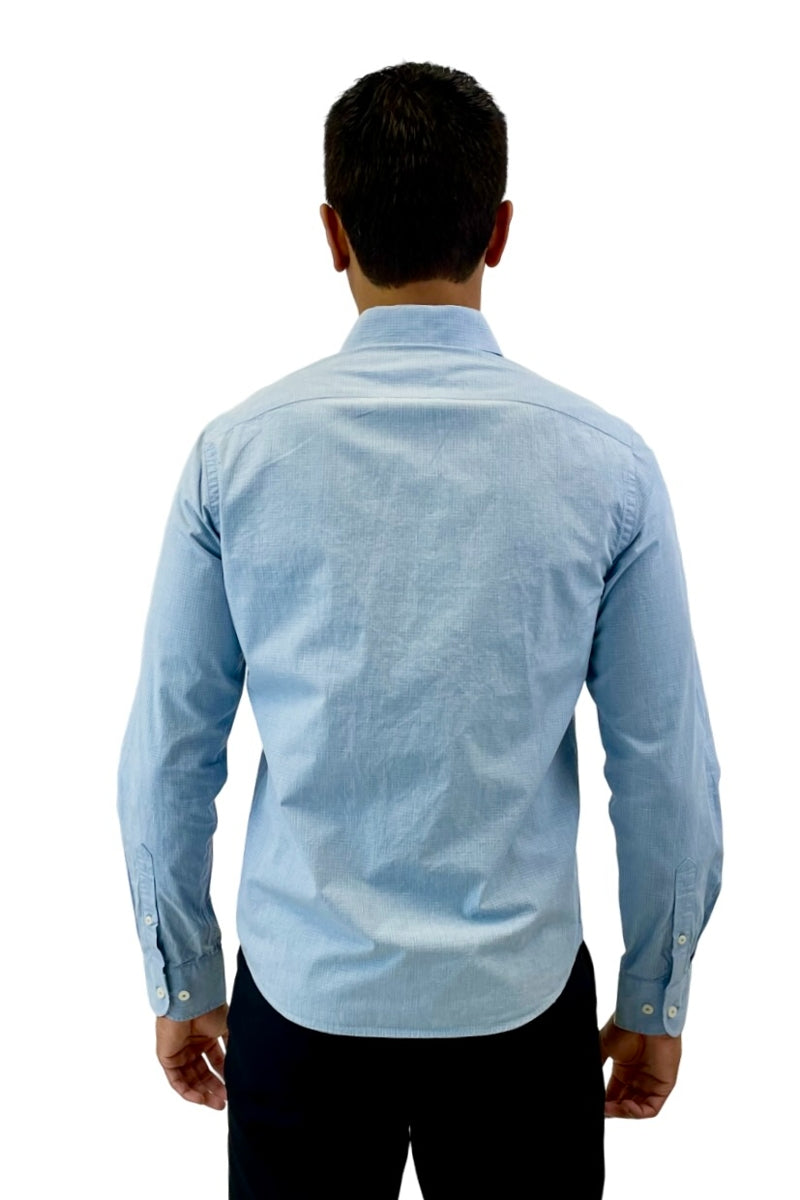 Other,UNTUCKit, UNTUCKit Blue Check Long Sleeve Dress Shirt, Blue, Small-40-TagS