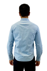 UNTUCKit Blue Check Long Sleeve Dress Shirt