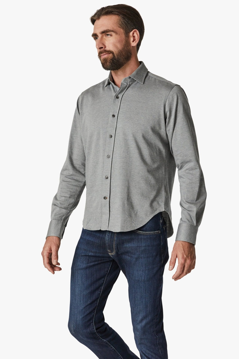 Wholesale,34 Heritage, 34 Heritage Grey Micro Pattern Textured Shirt, Grey, Extra Large-48-TagL