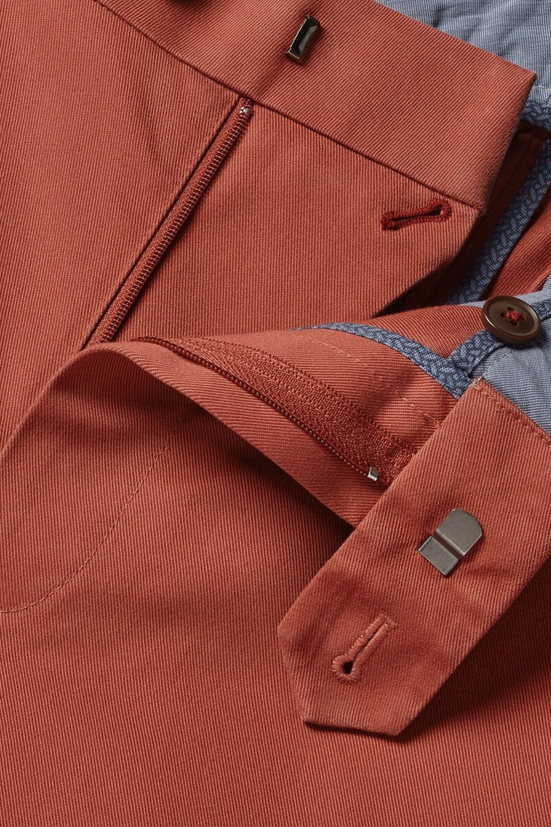 Wholesale,Charles Tyrwhitt, Charles Tyrwhitt Rust Slim Fit Chino Pant, Orange, 30W-30L-Tag30